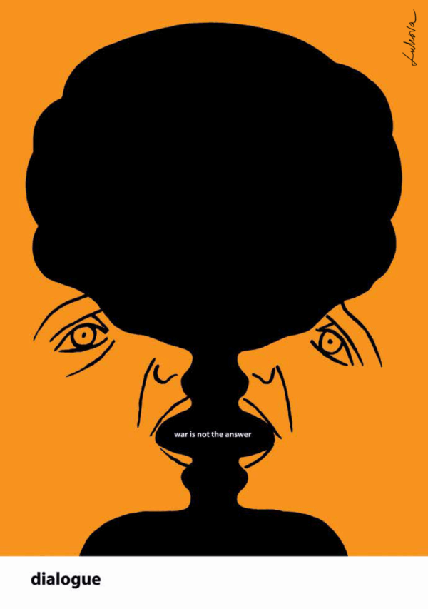 Luba Lukova. war is not the answer. 2003.
